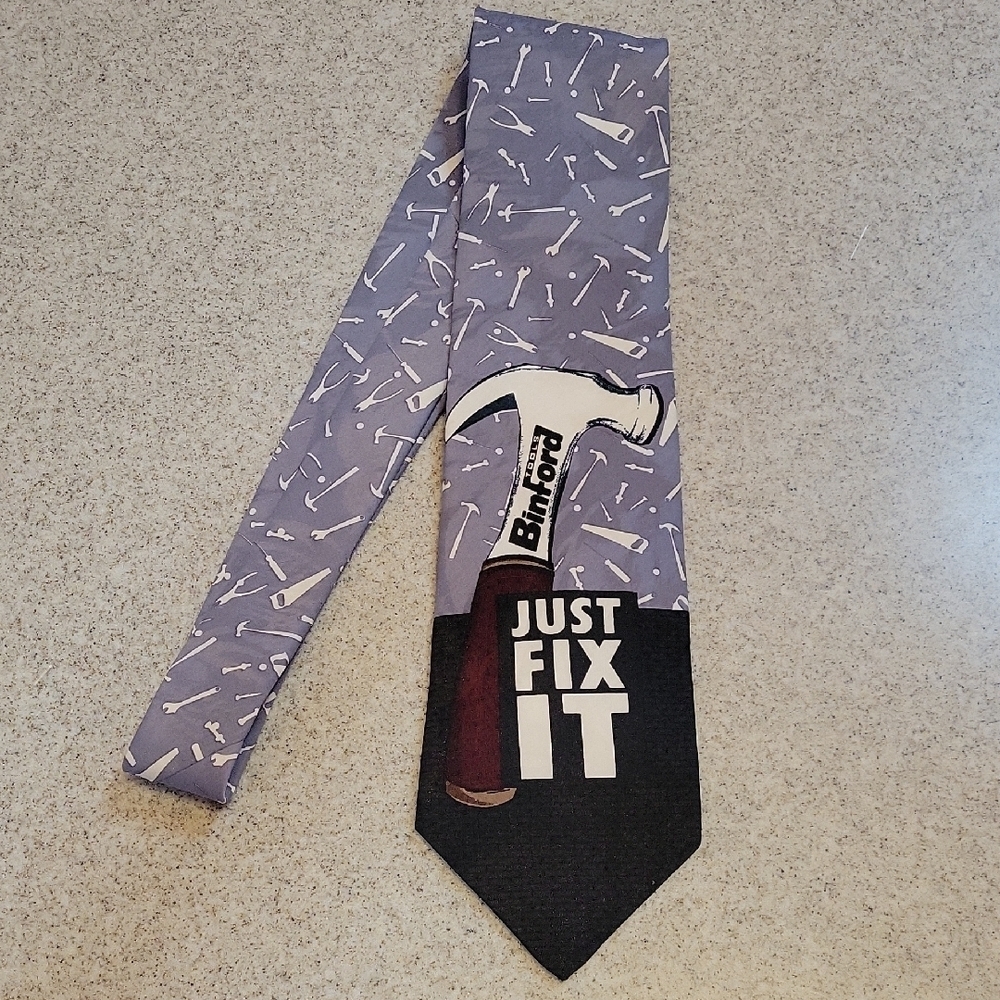 Home Improvement  'Just Fix It'  Vintage Tie New With Tags